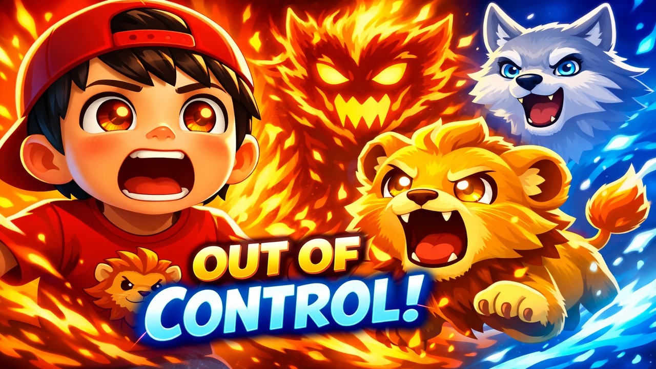 Max And Roary - Lion Saves Boy From Wild Fire Tornado! The Fire Within Movie🦁🔥