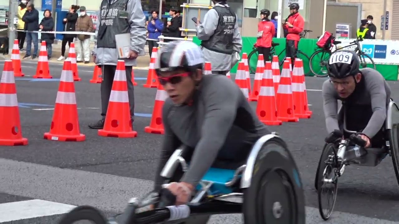 【東京マラソン2025】車いすマラソン 20キロ付近 蔵前橋〜両国駅【Tokyo Marathon】2025/03/02