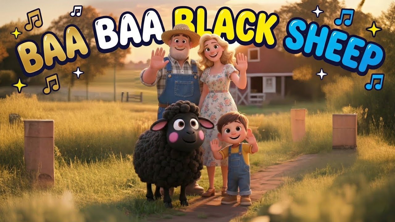 Baa Baa Black Sheep | Happy Peek TV - Nursery Rhymes and Kids Song |