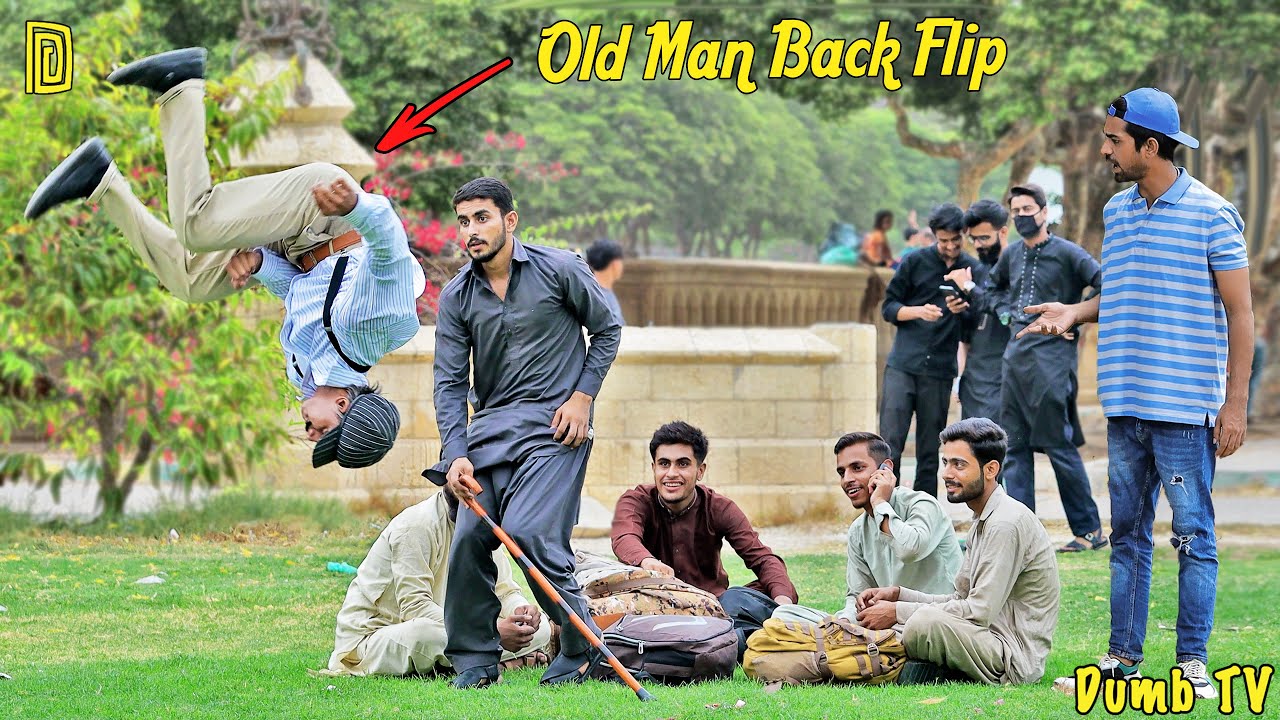 Old Man Back Flip | Dumb Pranks
