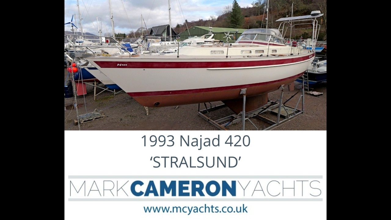 1993 Najad 420 'STRALSUND' | 42' centre cockpit yacht for sale with Mark Cameron Yachts