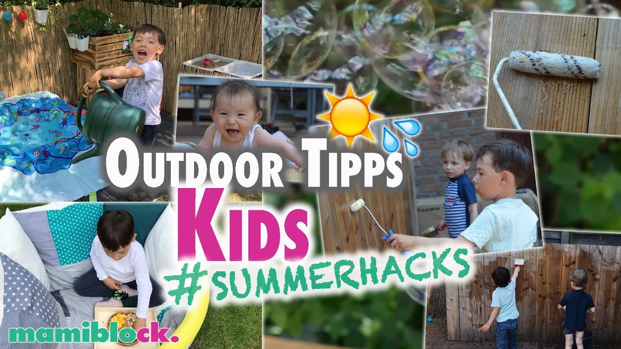 7 Outdoor Ideen für Kinder 🌴☀️| Summer Hacks | mamiblock