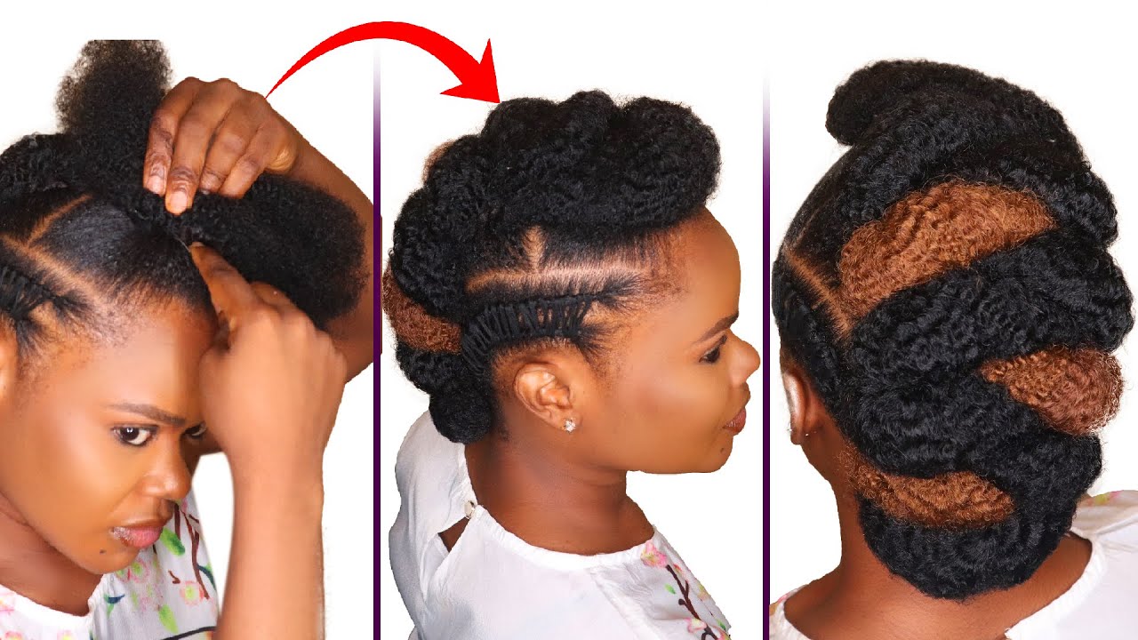 DIY Natural Hairstyle Tutorial - Amazing Tuck, Roll And Pin - Natural Hairstyles