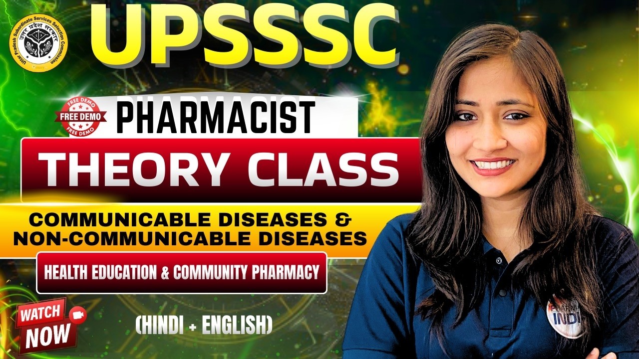 UPSSSC Pharmacist | Communicable & Non Communicable Disease | HECP | Theory Class  #pharmacyindia