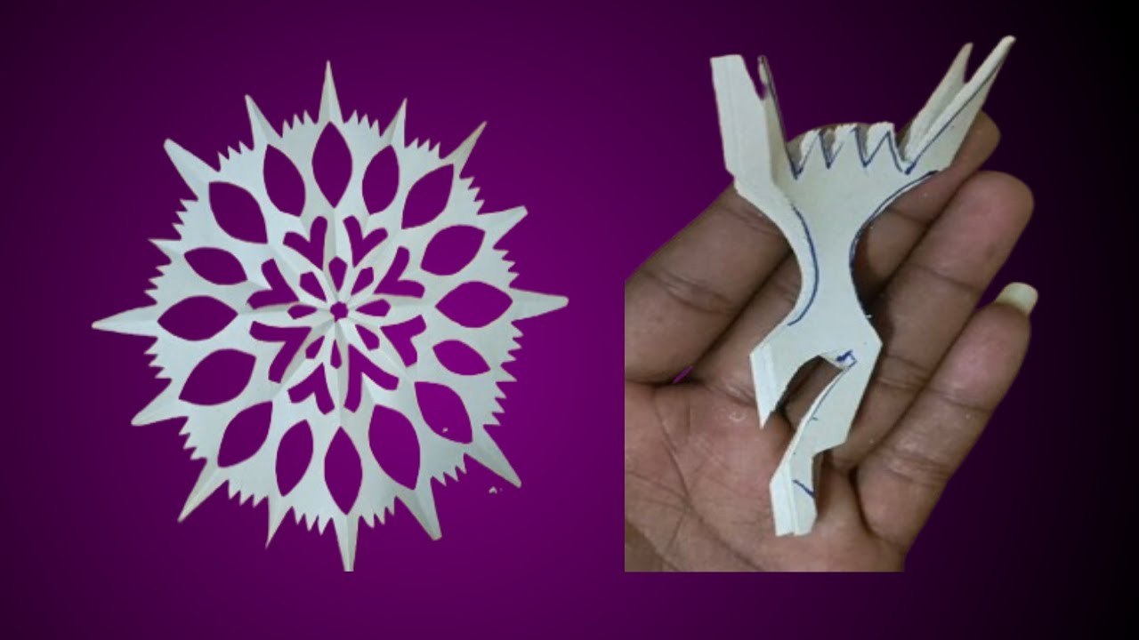 Easy Paper Snowflake||Paper Craft Idias||Paper Art