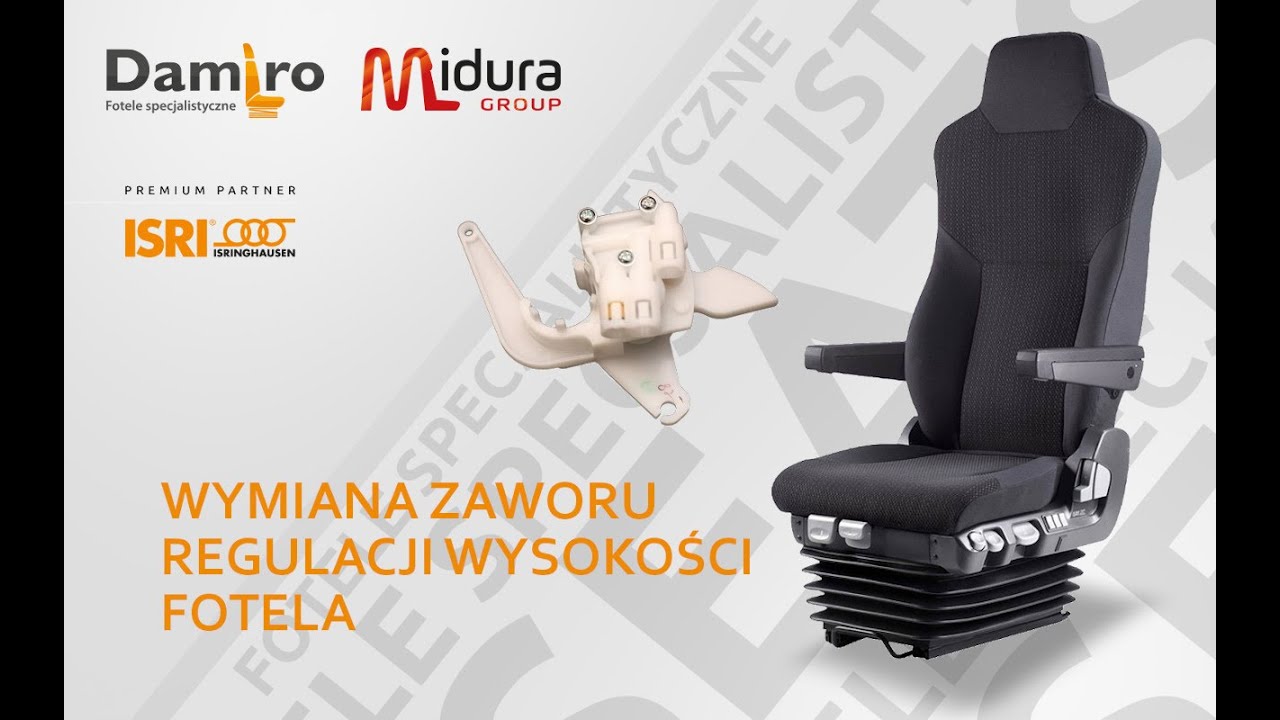 Wymiana zaworu regulacji wysokości i poziomowania fotela ISRI