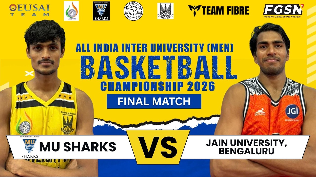FINAL | MUMBAI SHARKS VS JAIN UNIV. | ALL INDIA INTER UNIVERSITY (MEN ) BASKETBALL CHAMPIONSHIP 2026