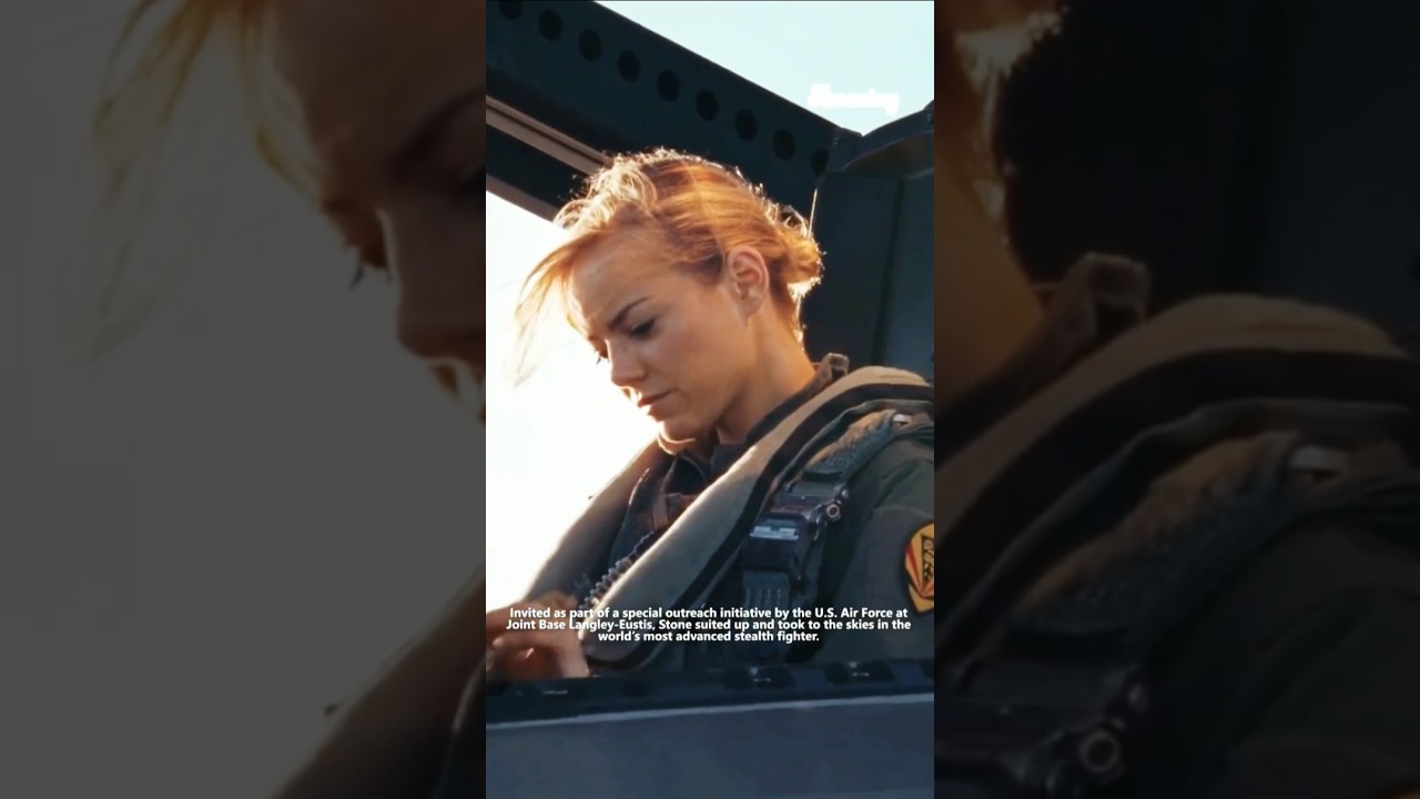 first civilian woman to fly in f-22 raptorfighter jet #womenpilot #f22raptor #airforce #usaf #usa