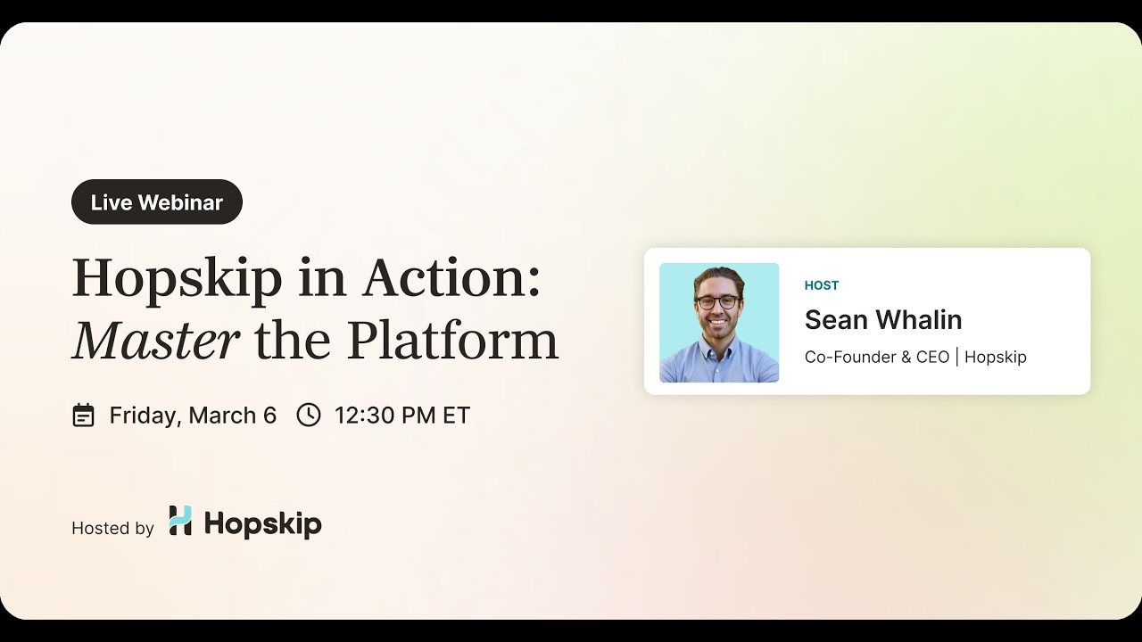 Webinar | Hopskip in Action | Planners | March 2026