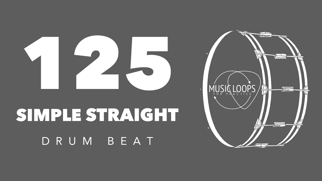 Drum beat 125 bpm | Simple Straight beat