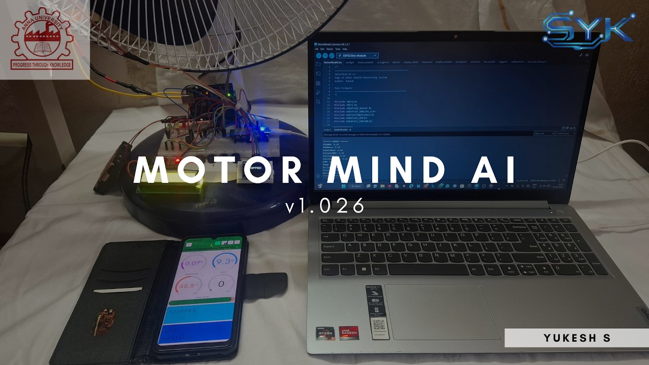 Edge AI Based Motor Health Monitoring System Using ESP32