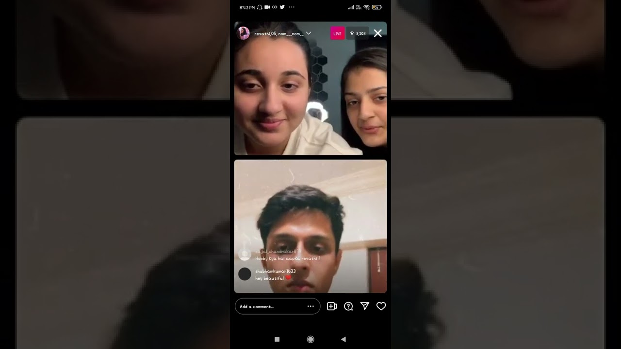 Revathi Pillai live on Instagram 2