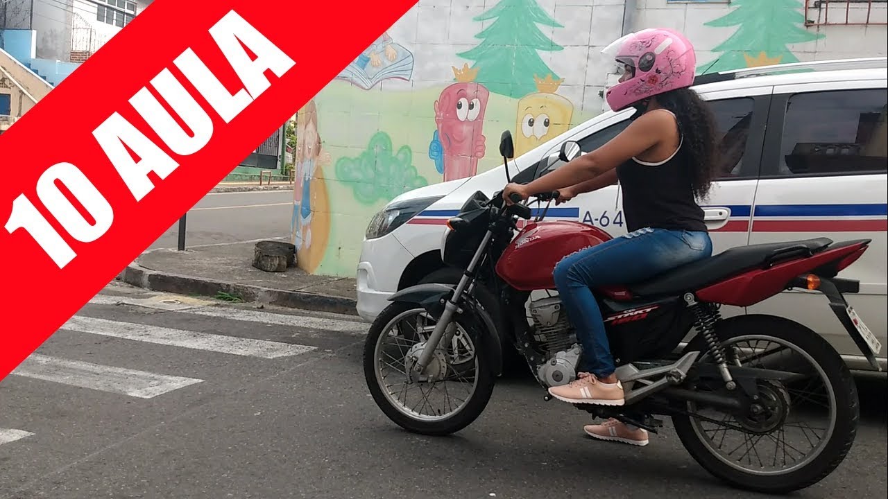 PRIMEIRA VEZ NO TRÂNSITO COM A MOTO - AULA 10/10