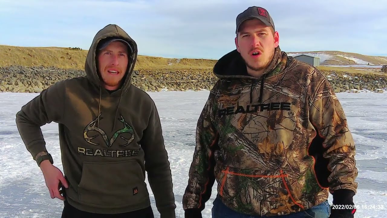 Ice Fishing Cooney Reservoir