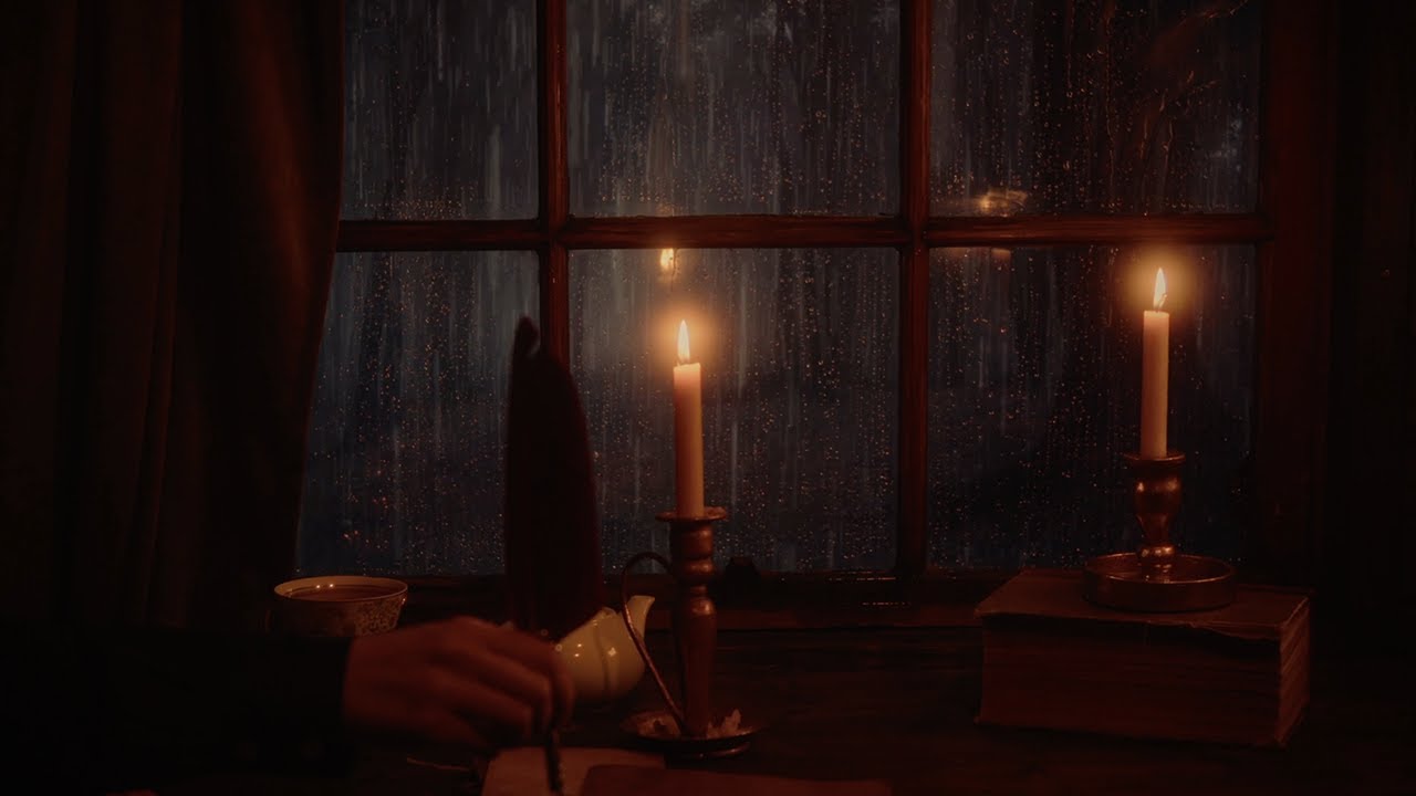 ASMR | Writing by the Rainy Window to Help You Sleep (No Talking, Rain, Writing Sounds, Paper)