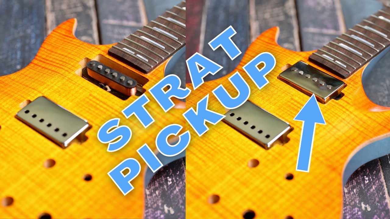 Stratocaster pickup in a humbucker slot