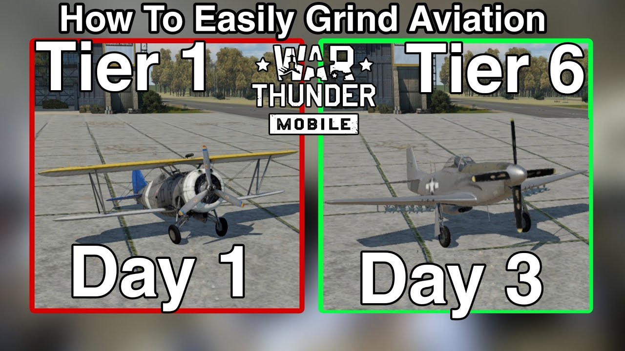 Как легко прокачать авиацию в War Thunder Mobile!