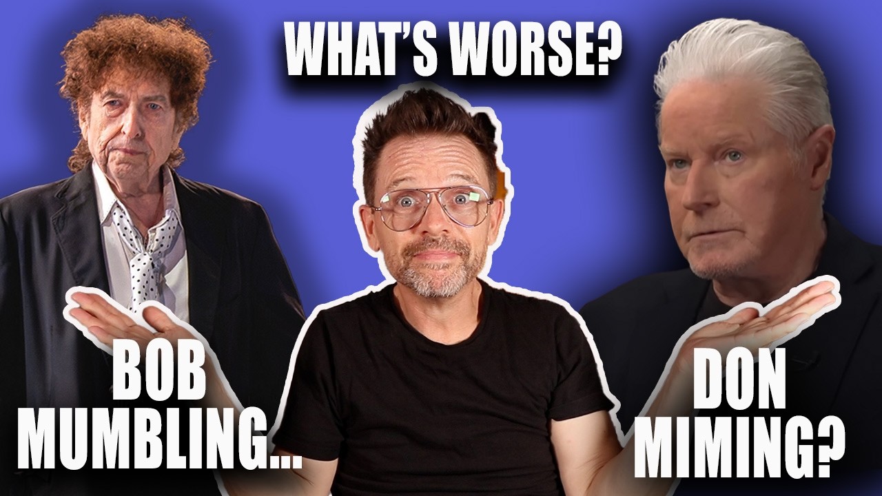 What's worse?  Don Henley miming or Bob Dylan mumbling?