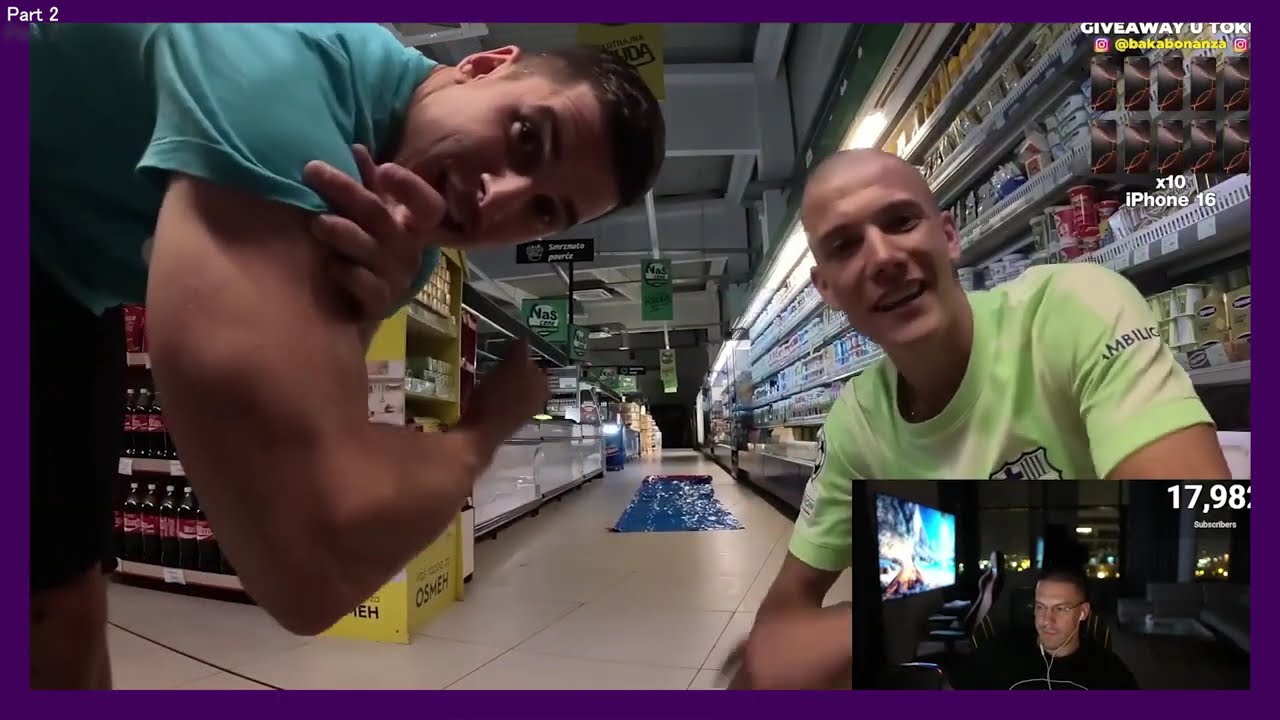 BAKA PRASE REAKCIJA NA 24H U MARKETU SA SIMIJEM ! PRESPAVALI SMO Part 2 *Fejk?*