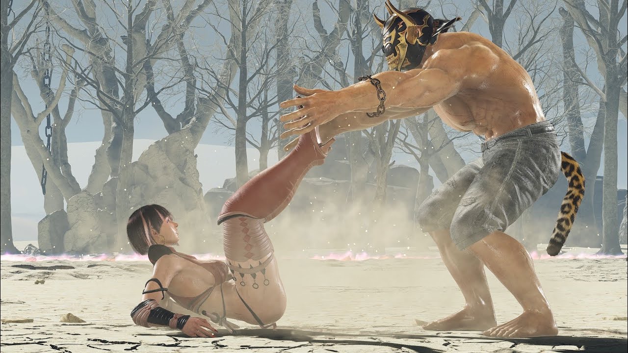 Masked King's Crazy Grabs on Anna MK Skarlet Cosplay! Tekken-8