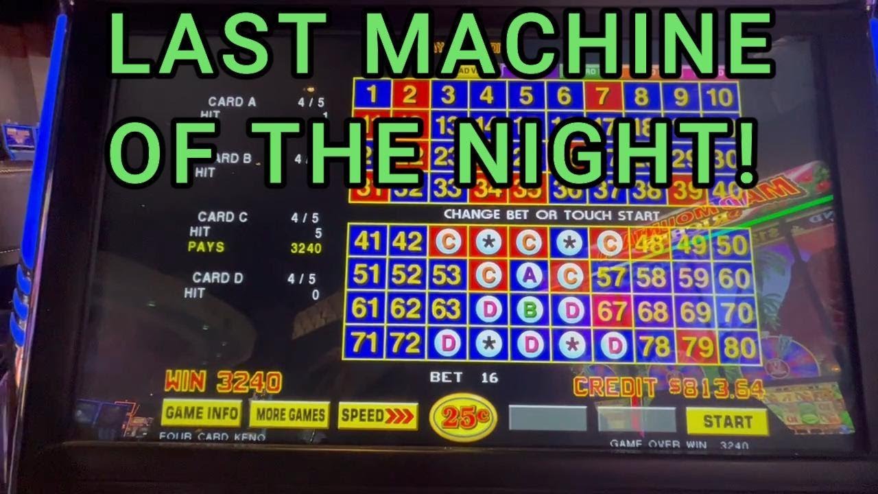 KENO - Four Card for the WIN! #keno #kenonation #winstar