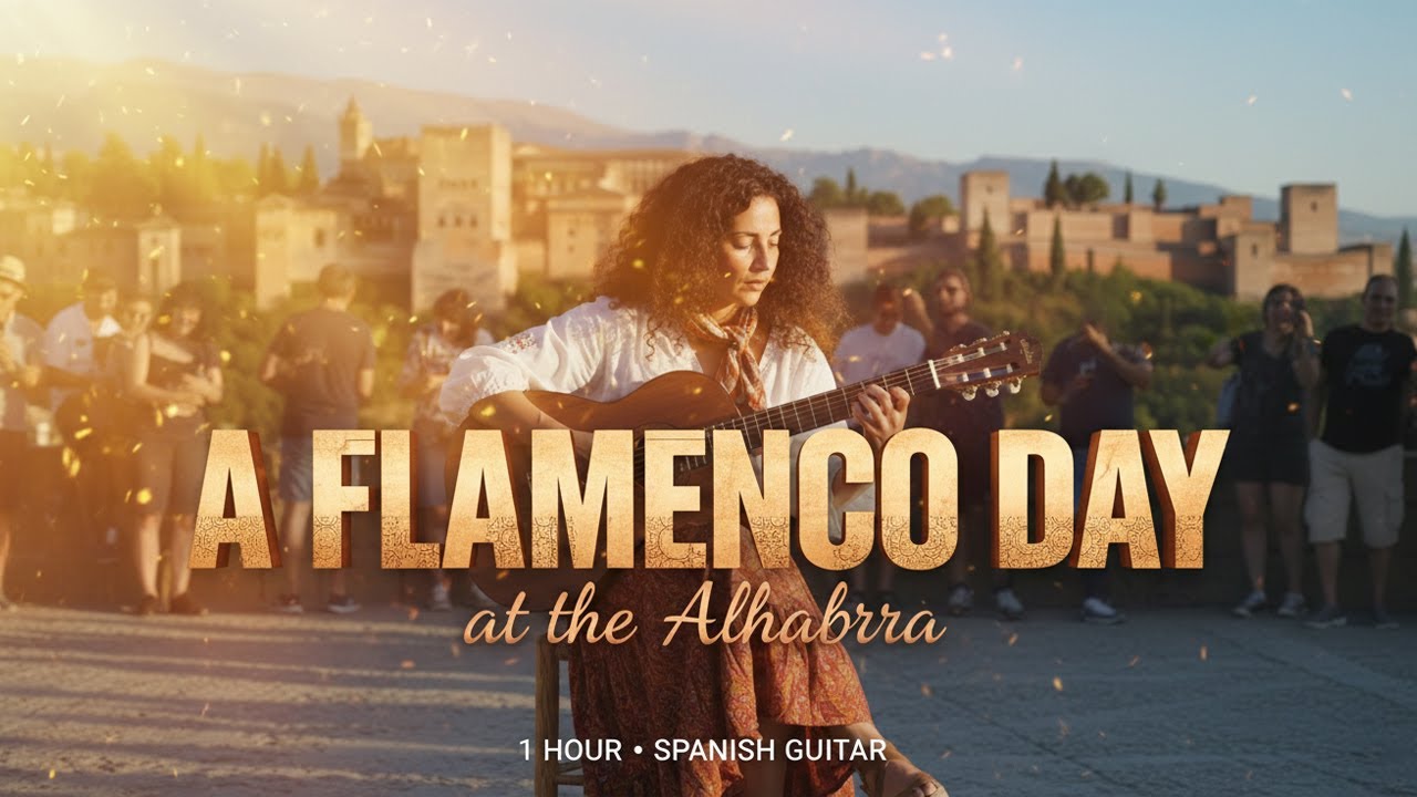 🎸 A Flamenco Day at the Alhambra 🎸 | Relaxing Spanish Guitar for Work, Study & Coffee 💃🏻