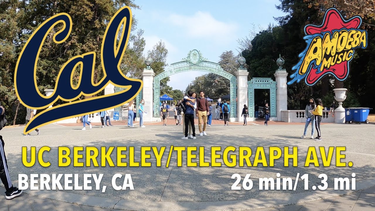 Walking around the UC Berkeley campus and Telegraph Ave [4K]