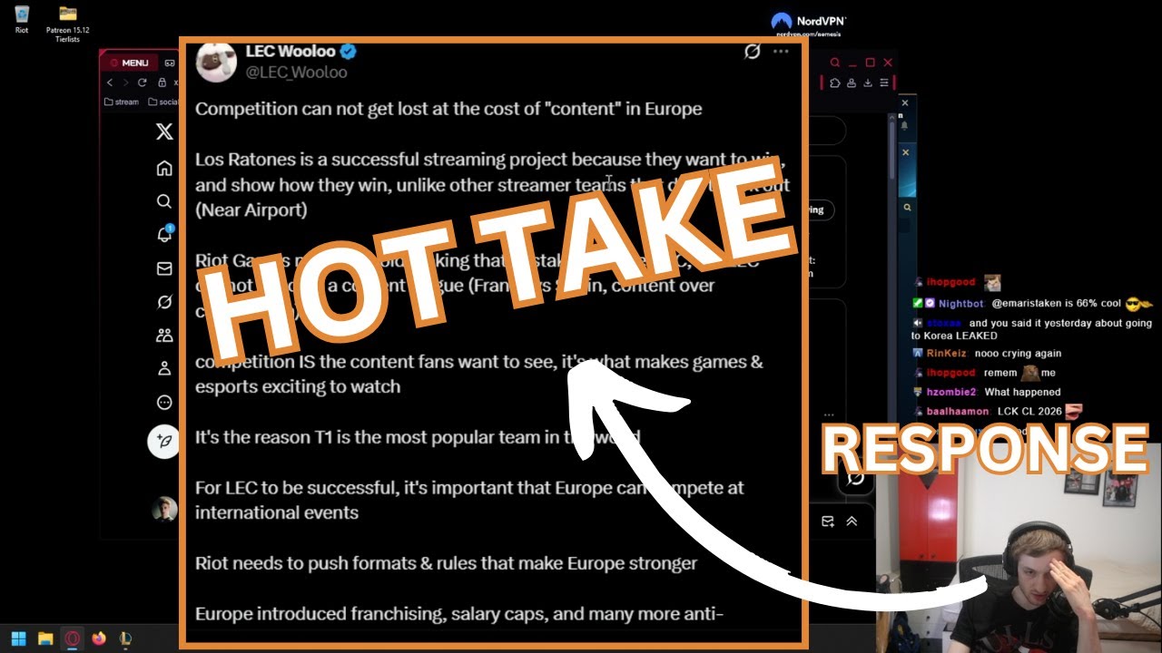 Nemesis RESPONDS to HOT TAKE about Los Ratones joining LEC | HEATED 🔥