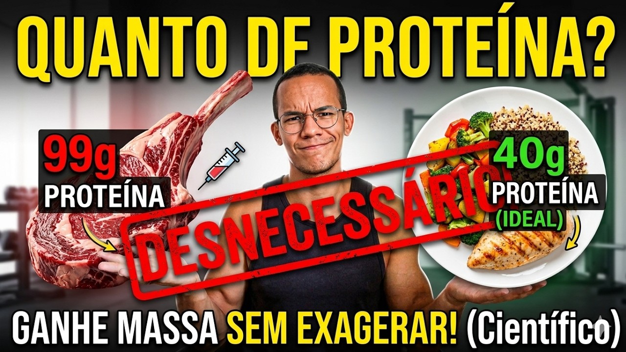 Quanto de PROTEÍNA para GANHAR MASSA MUSCULAR?