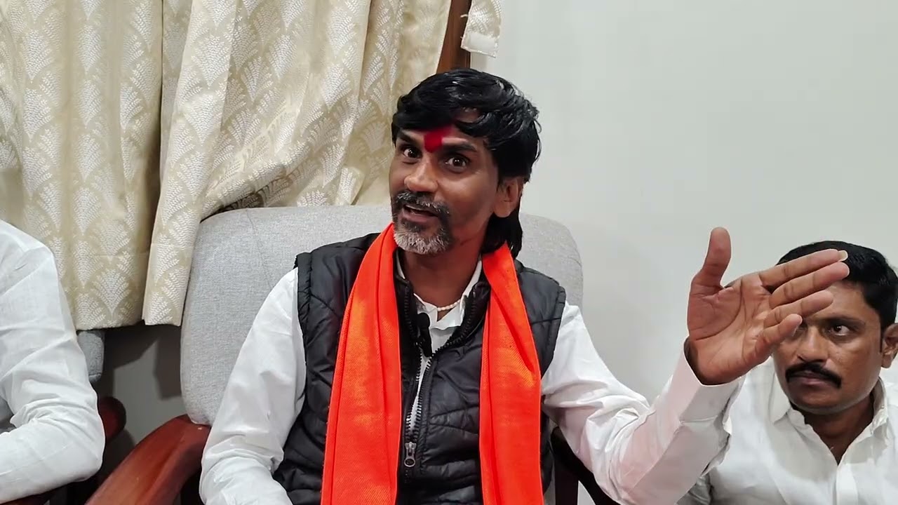 भिगवण येथे मराठा योद्धा मनोज जरांगे पाटील यांची पत्रकार परिषद 