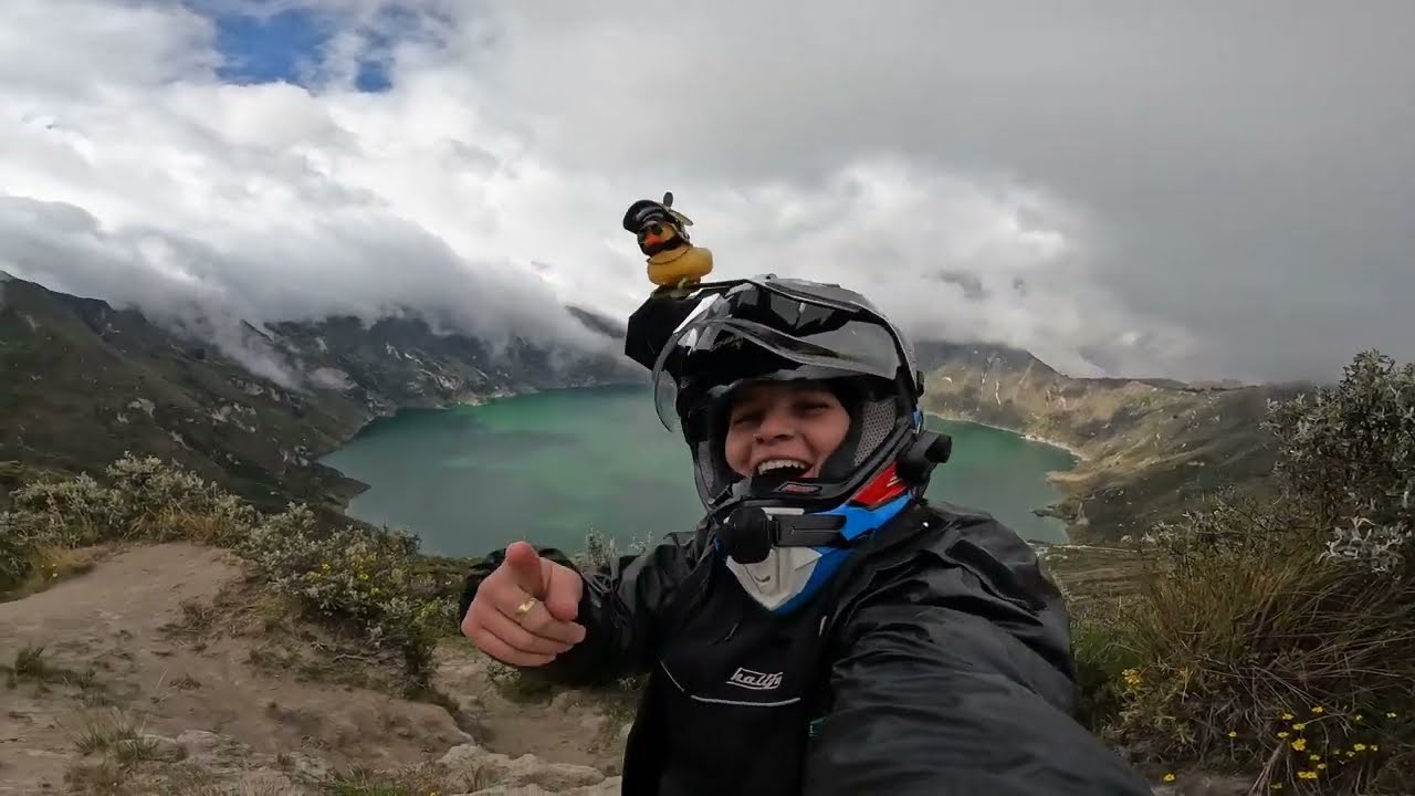 LLEGO A LA LAGUNA DEL QUILOTOA | GIRA POR SURAMERICA SOY ANGELICA CHAVES