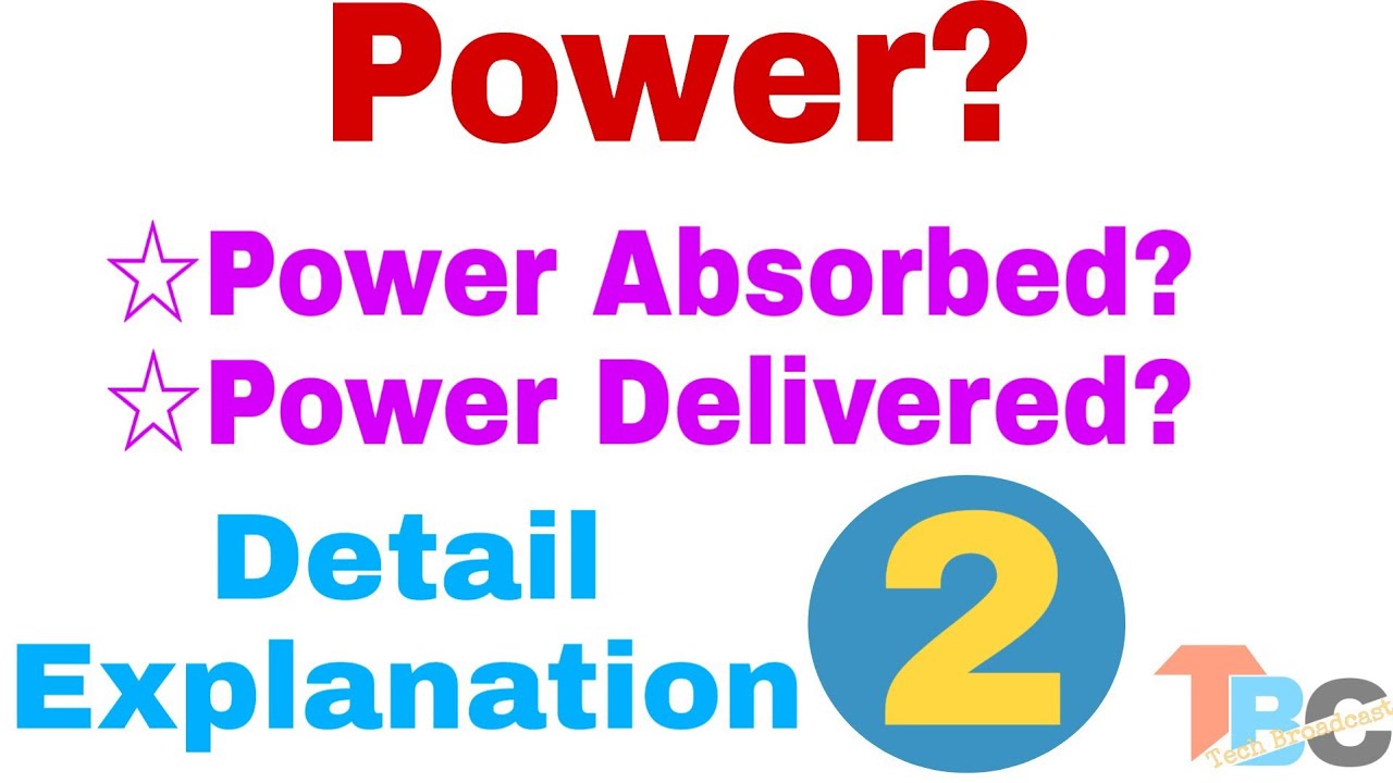 Power || Absorbed Power || Delivered Power