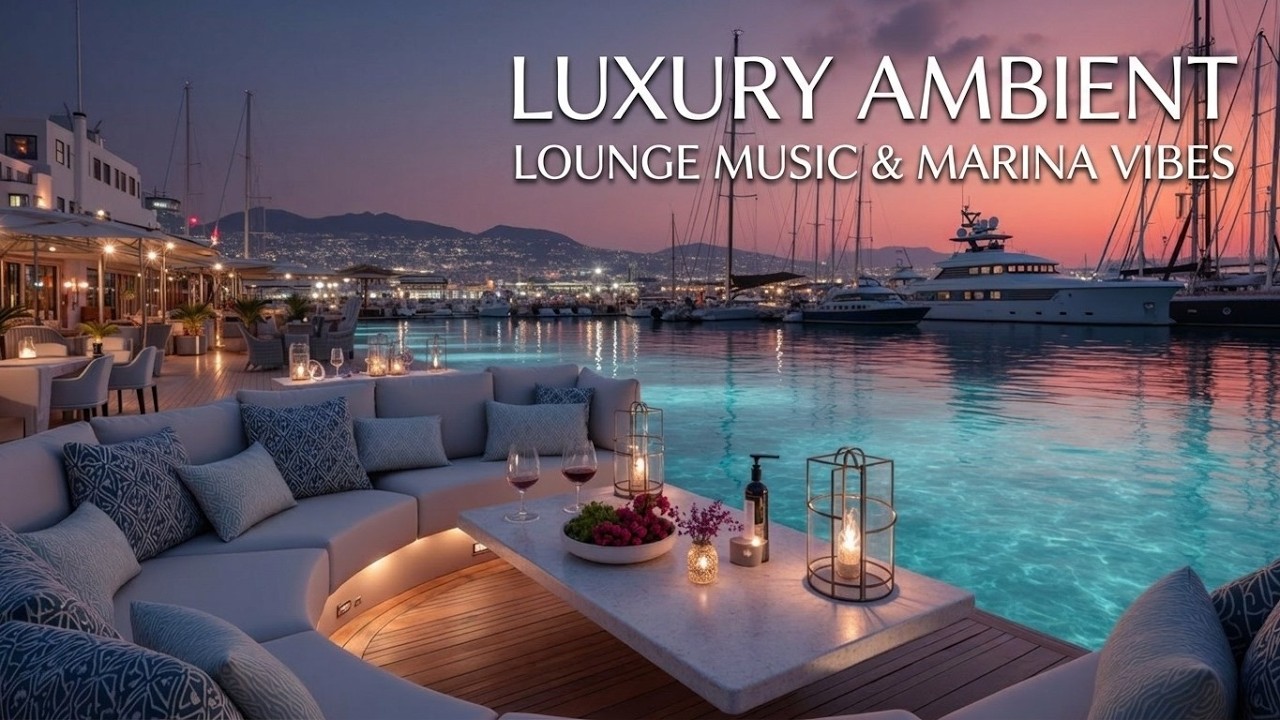 Роскошный Ambient Lounge 2026 ~ Sunset Marina Chillout Mix | Атмосфера яхт