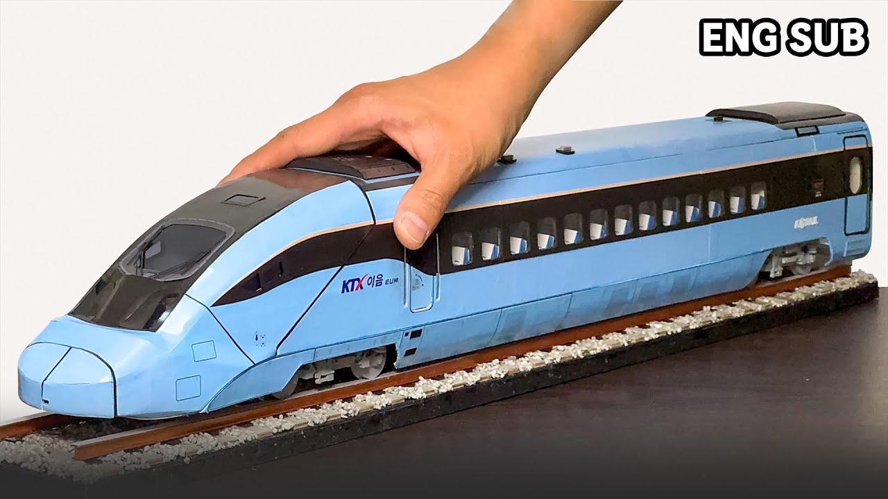 Срок изготовления: 6 месяцев! |  KTX-Eum из бумаги | Самая подробная бумажная модель поезда [ASMR]