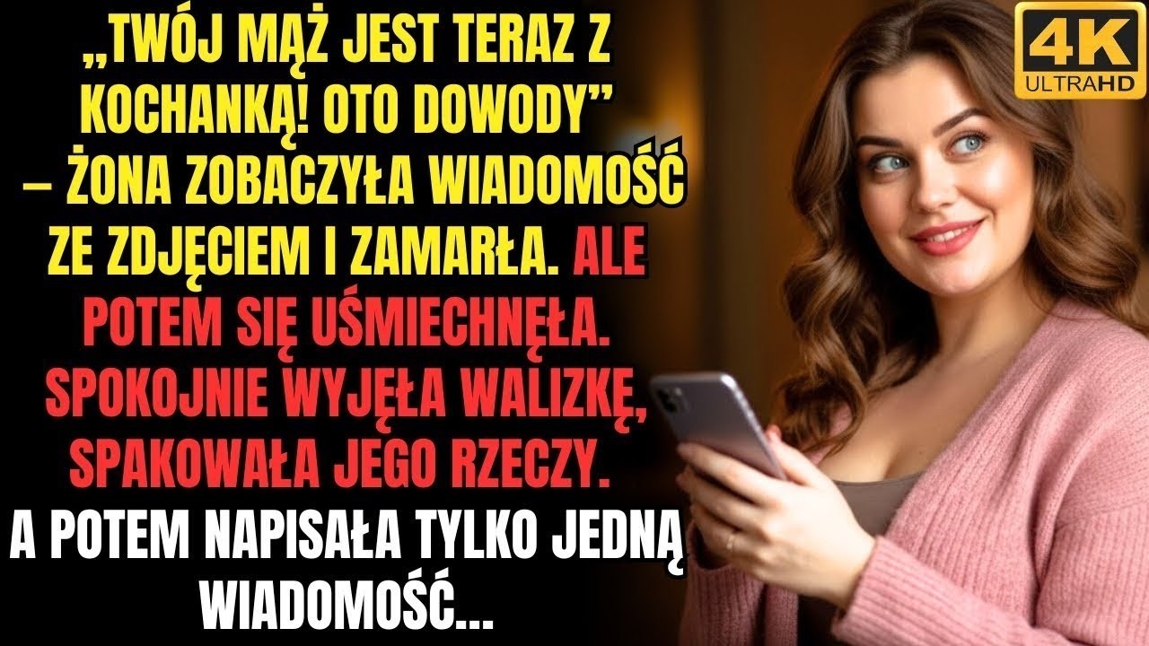 Żona otrzymała zdjęcie męża z jego kochanką, ale jej wiadomość w odpowiedzi zniszczyła mu cały świat