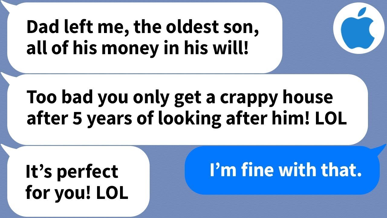 【Apple】My brother was happy that he got all the inheritance and I was left with the shabby house but