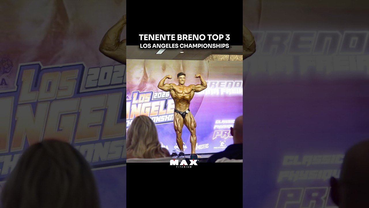 TENENTE BRENO REPRESENTOU EM LOS ANGELES 🫡🦅🔥 #maxtitanium #tenentebreno #fisiculturismo #fitness