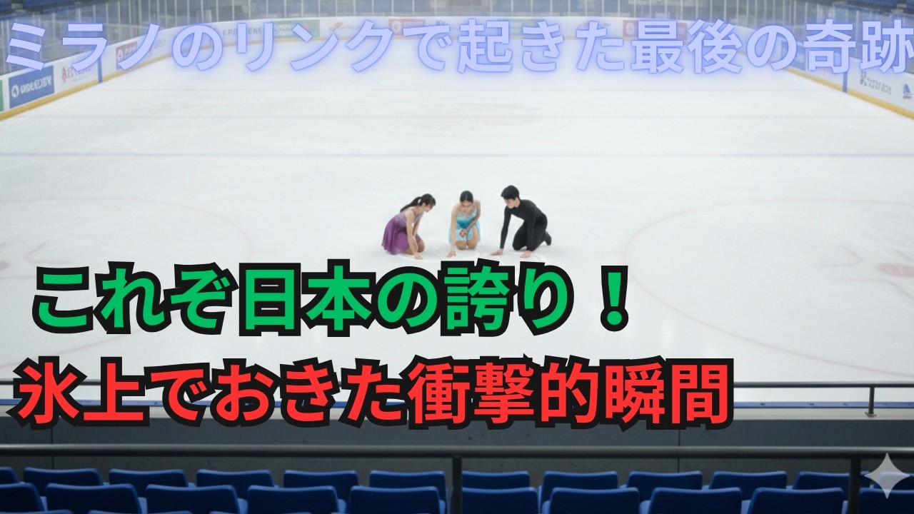 【海外の反応】世界が驚愕！ミラノ五輪の夜、日本スケーターが氷上で見せた「伝説の儀式」