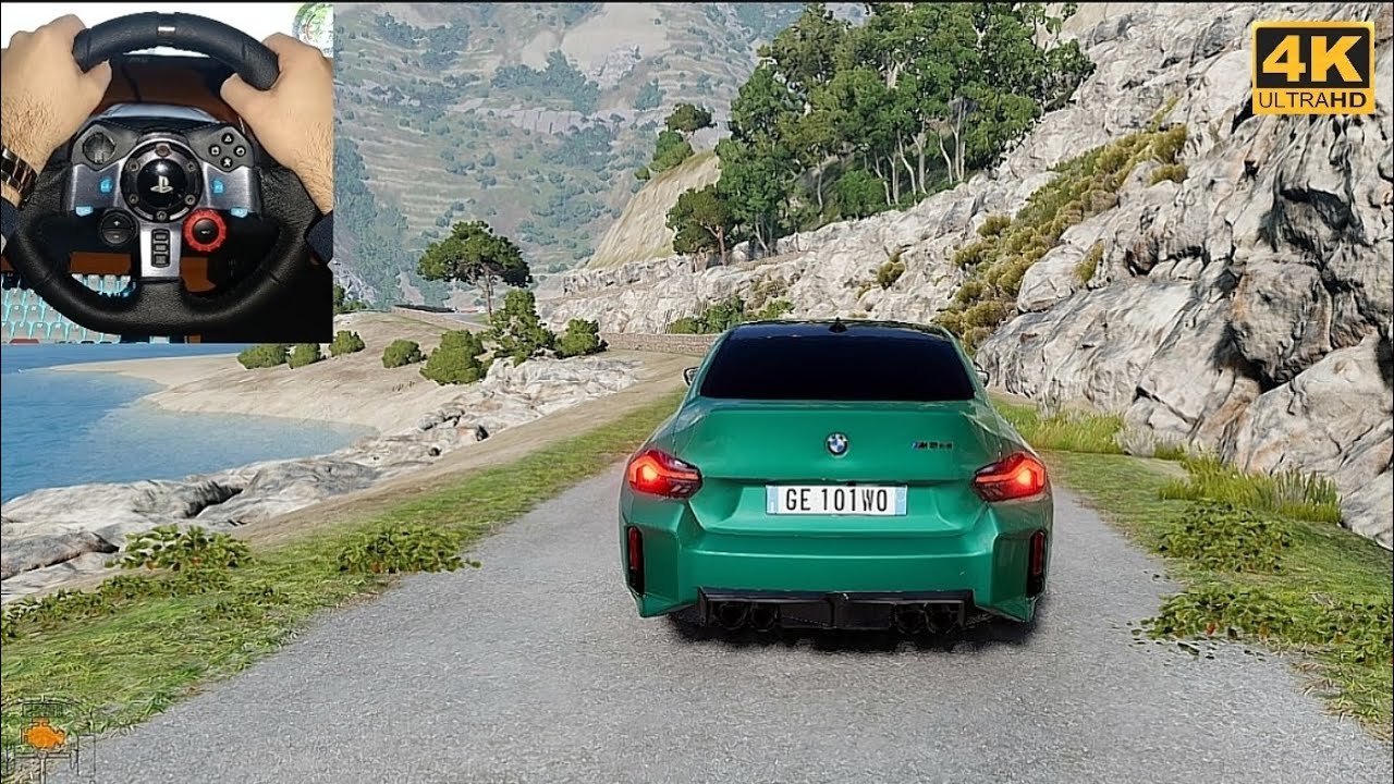 BMW M2 CS Drive in BeamNG 4K | Logitech G29