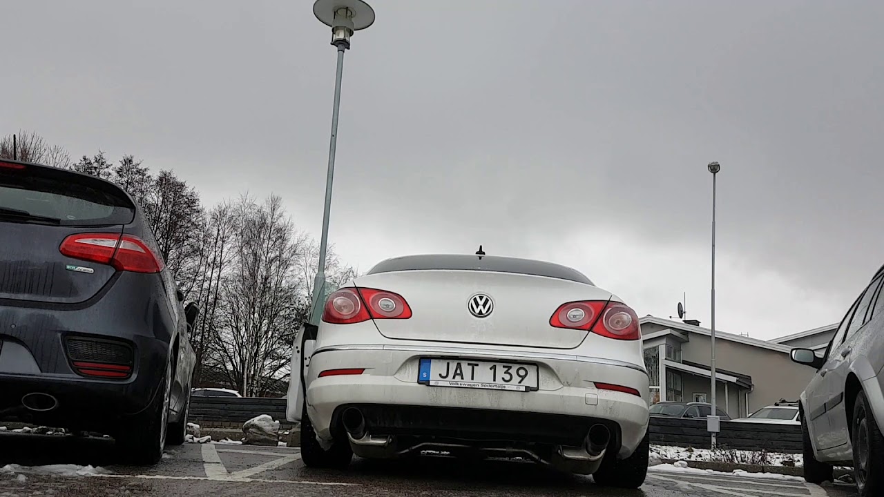 VW R36 Becker catback exhaust cold start