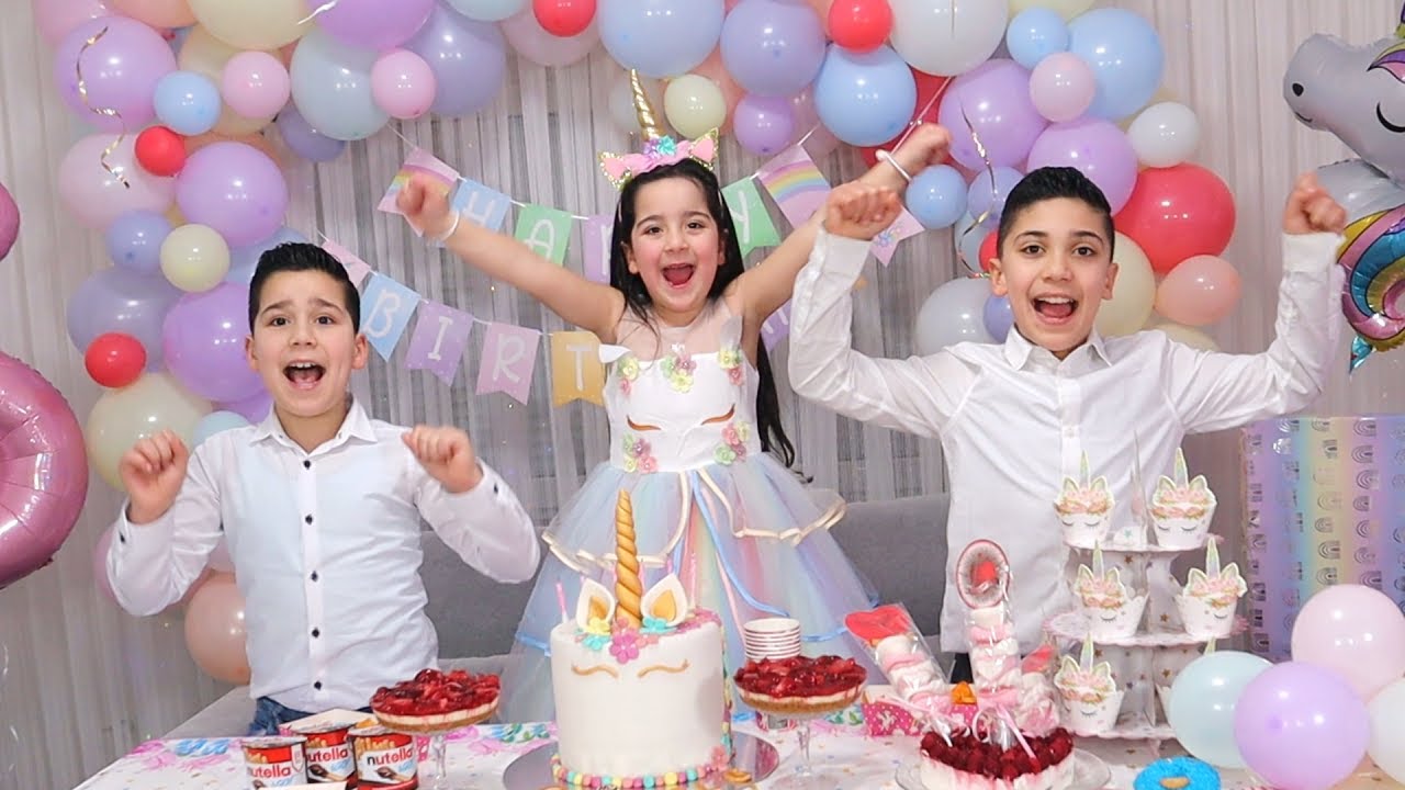 حفلة عيد ميلاد غزل !فاجأناها بست هدايا ! زين وتيم Happy birthday