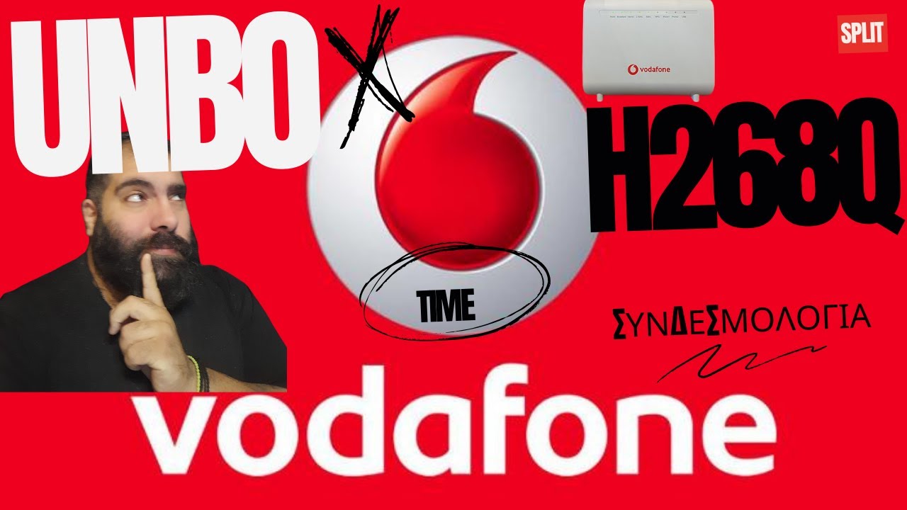 #vodafone #unboxing συνδεσμολογια βημα βημα στο ρουτερ H268Q