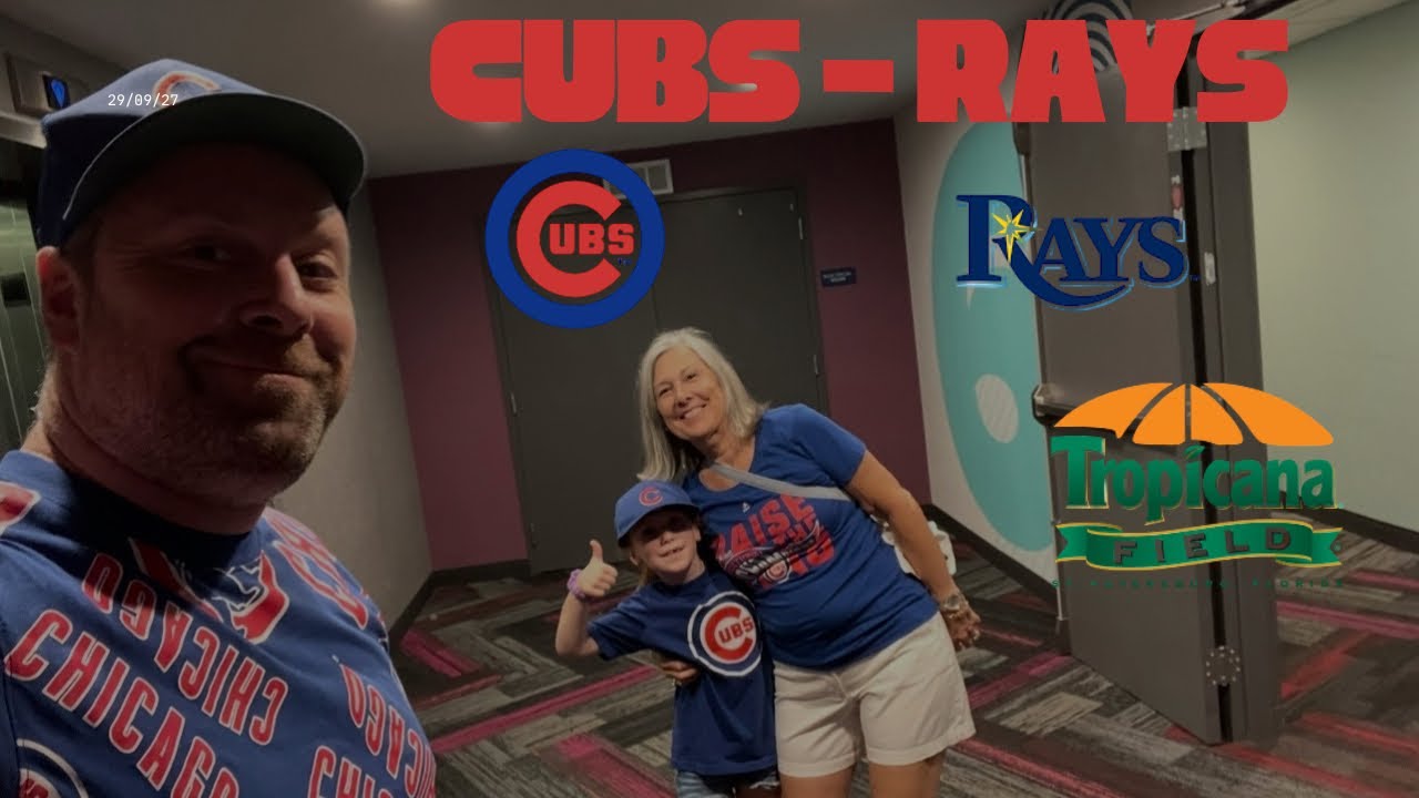 Cubs vs Rays @ Tropicana Field, 4 months before Hurricane Milton roof damage 