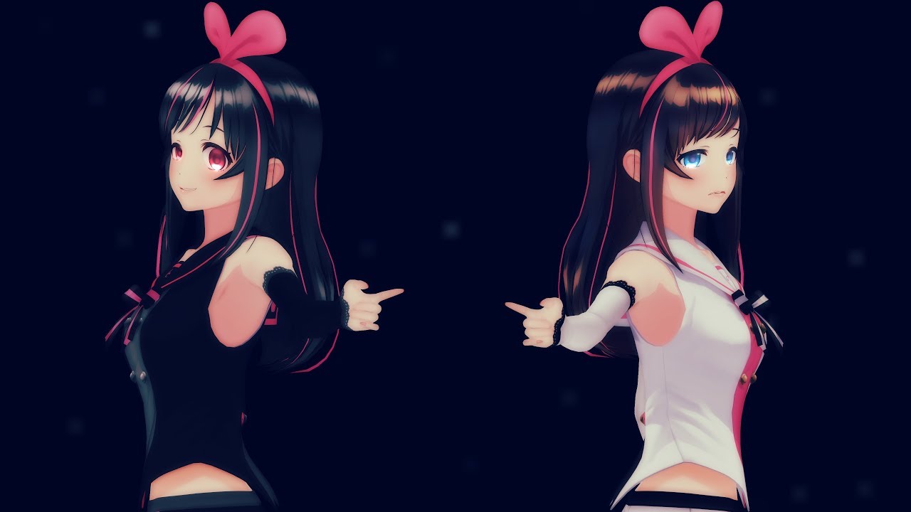 【MMD】キズナアイとブラックアイでキメラ【4K 60fps】