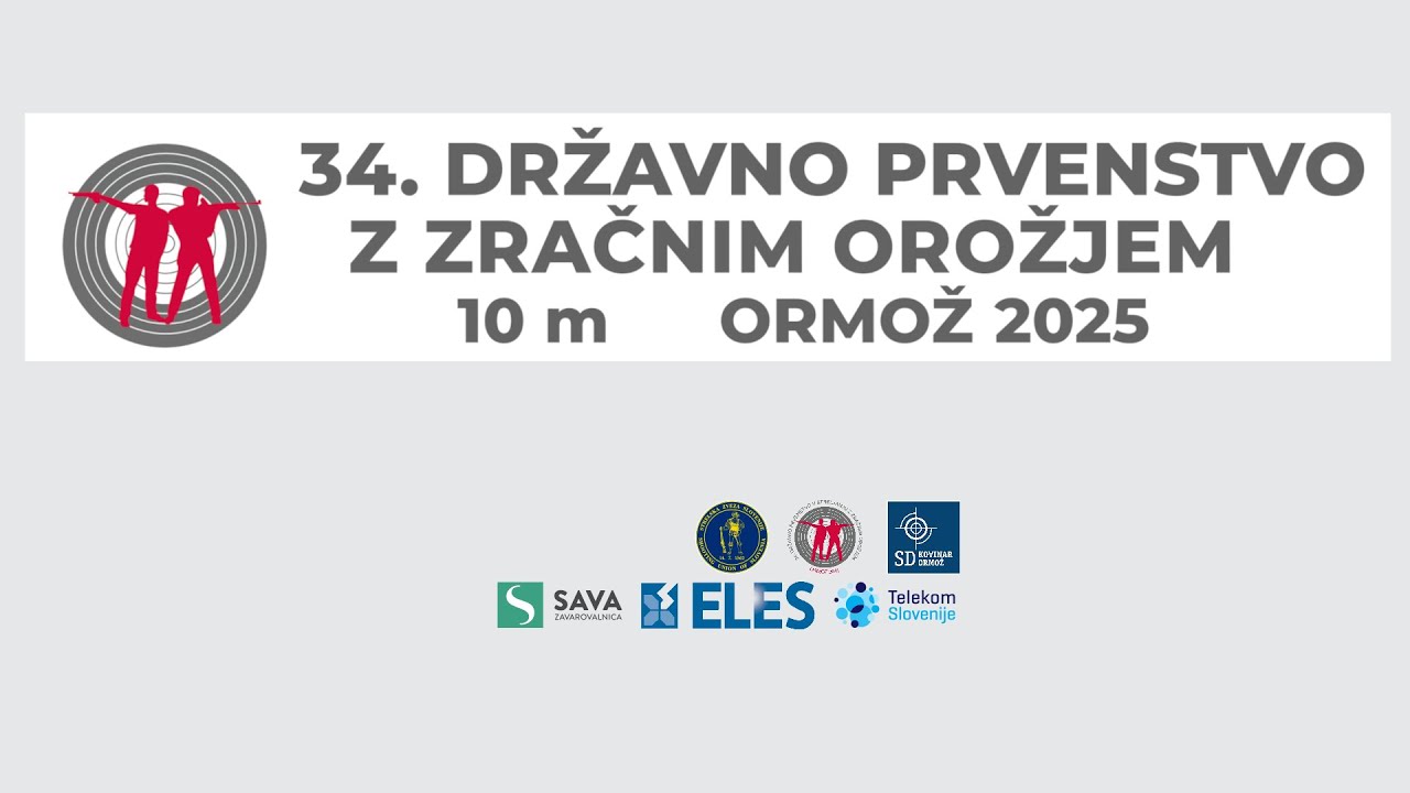 Finale - člani zračna puška - 34. DP z zračnim orožjem, Ormož 2025
