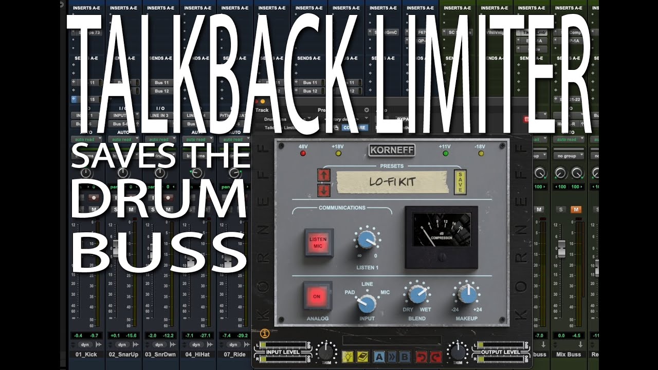 How a Plugin Trial Demo Saved My Drum Mix: Korneff Audio Talkback Limiter
