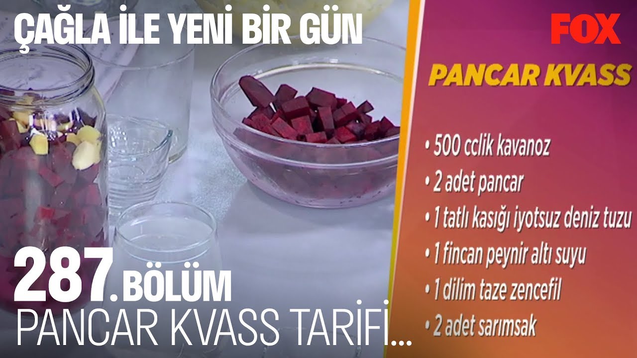 Pancar Kvass tarifi... Çağla ile Yeni Bir Gün 287. Bölüm