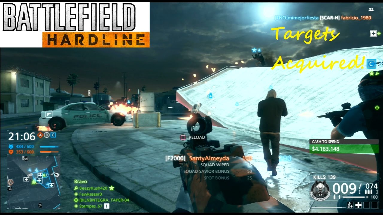 Battlefield Hardline PS3 Multiplayer - Targets Acquired!