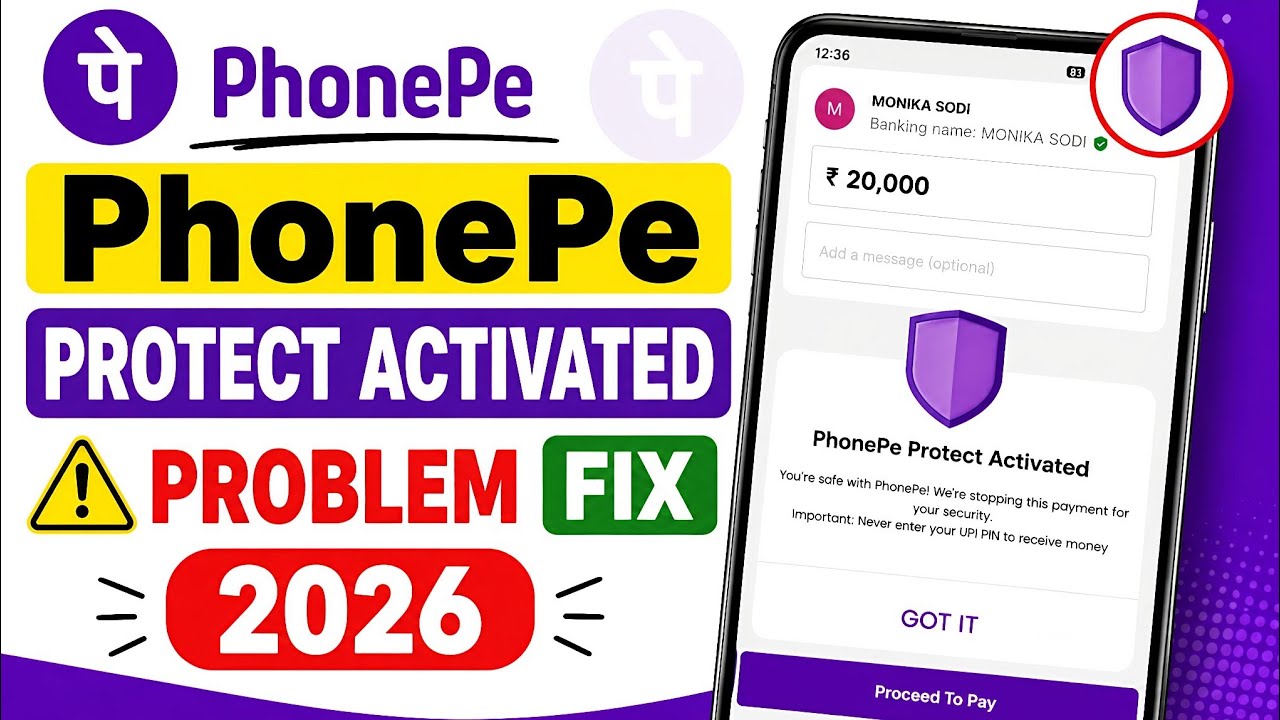 PhonePe Protect Activated Problem Solution 2026 || PhonePe Protect Activated | Payment Block Fix