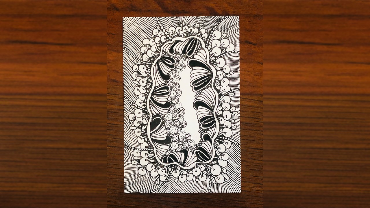 ✍️Relaxing Doodle Drawing Tutorial | Zentangle Doodle | StressRelief | Stress Relief Art